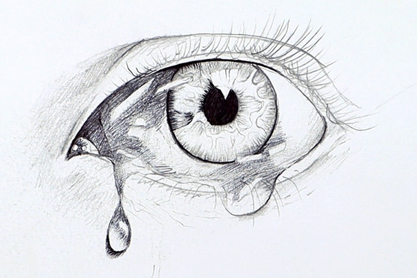 tear drop drawing 11
