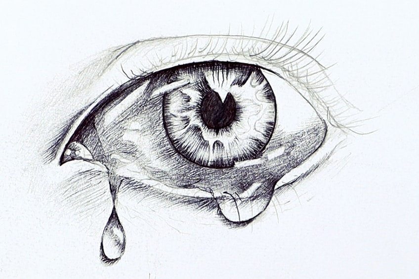 tear drop drawing 14