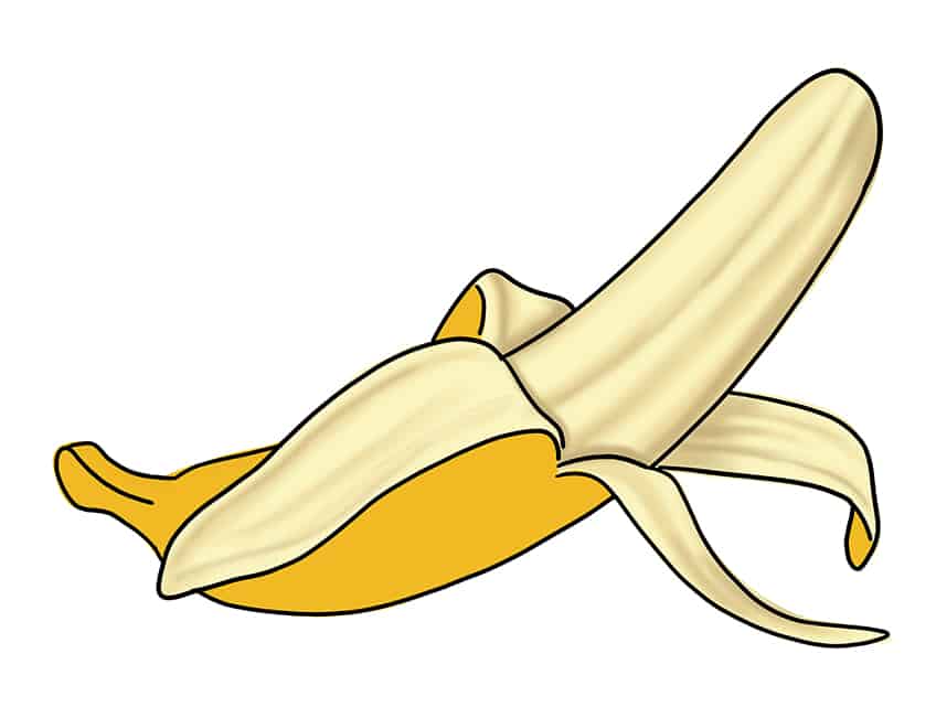 Banana drawing 11