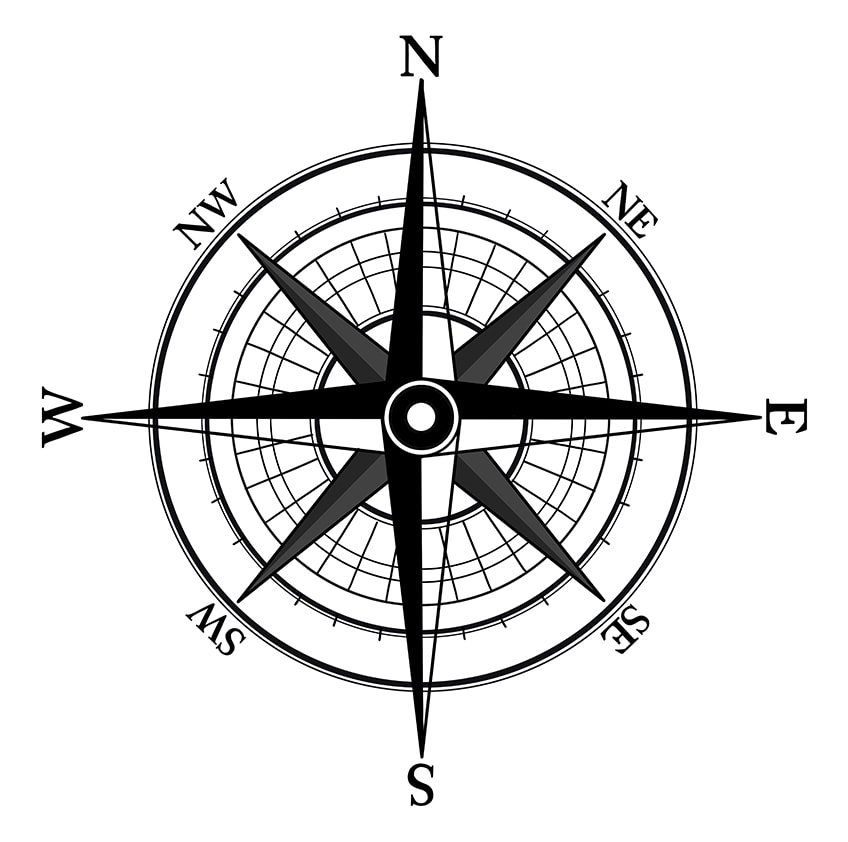 How to Draw a Compass Rose - A Step-by-Step Compass Sketch Tutorial