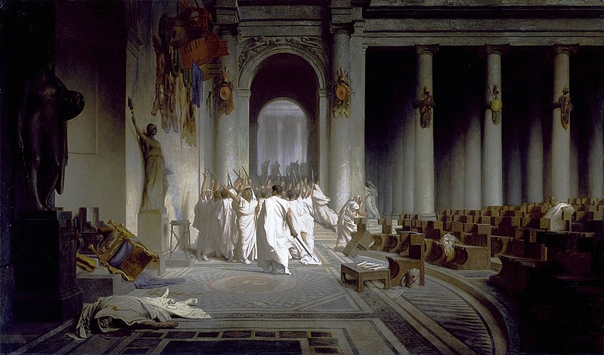 Death of Caesar by Jean Léon Gérôme