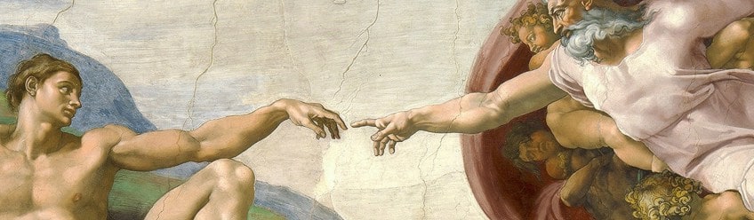 Gods Touching Hands