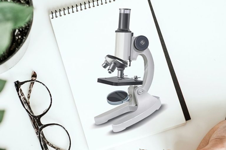 How to Draw a Microscope – Realistic Microscope Drawing Tutorial
