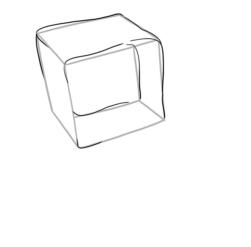 How to Draw an Ice Cube - Really Easy Drawing Tutorial