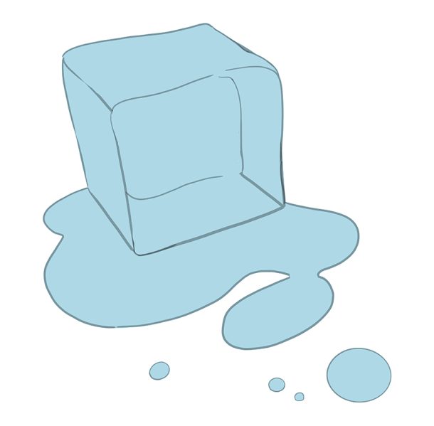 How to Draw an Ice Cube An Easy Melting Ice Cube Drawing