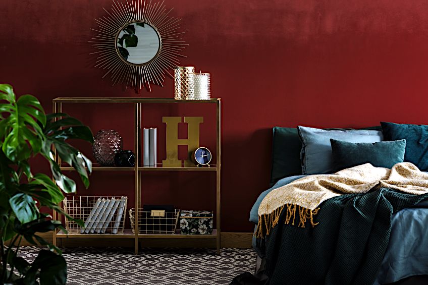 Interior Burgundy Color Scheme