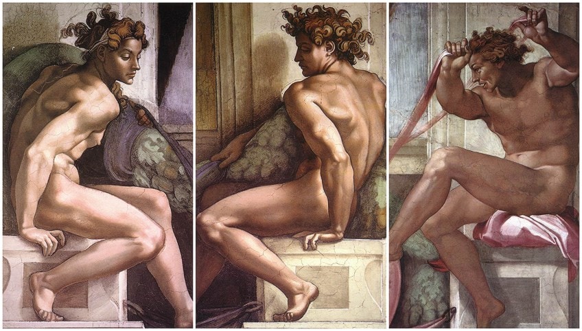 Michelangelo Sistine Chapel Ignudi