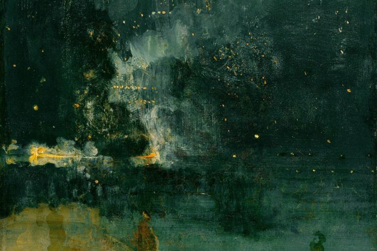 “Nocturne in Black and Gold” – Whistler’s Falling Rocket Painting