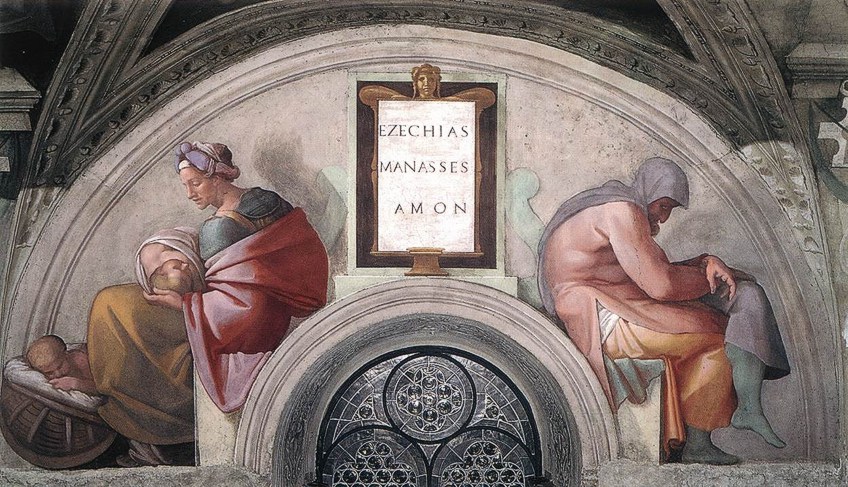 Sistine Chapel Art Lunette