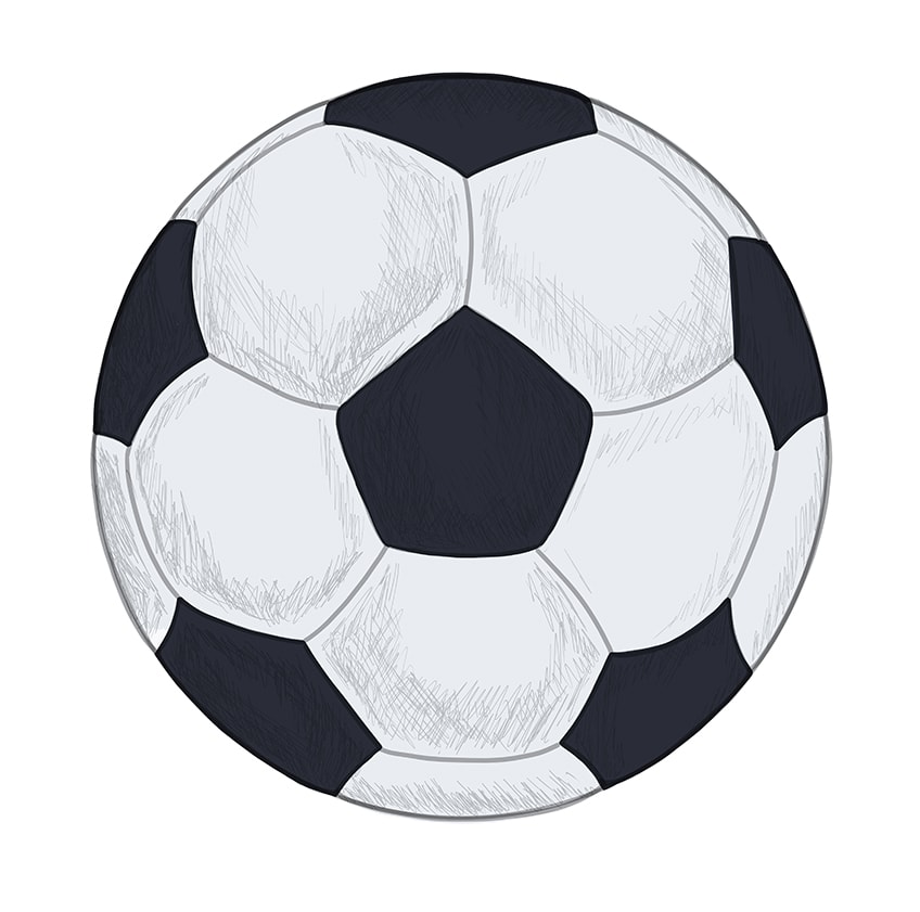 Soccerball drawing 10