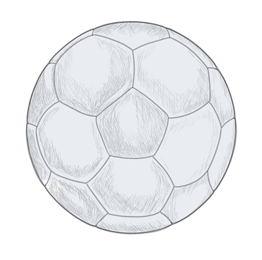 Soccerball drawing 9