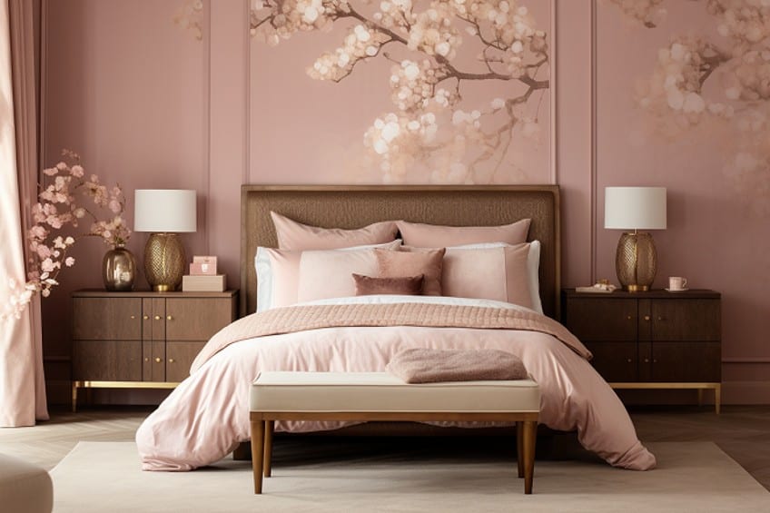 Soft Pink Colors That Go with Brown