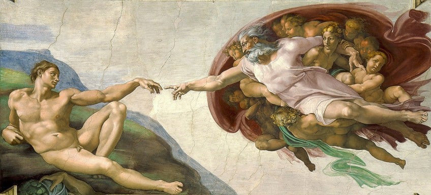 The Creation of Adam Painting