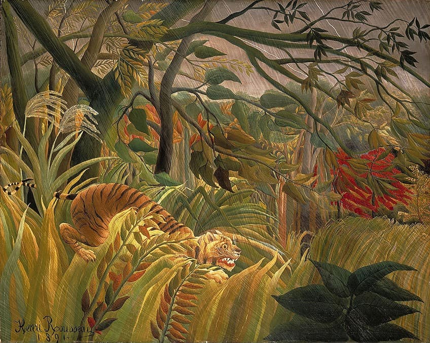 Tiger In a Tropical Storm