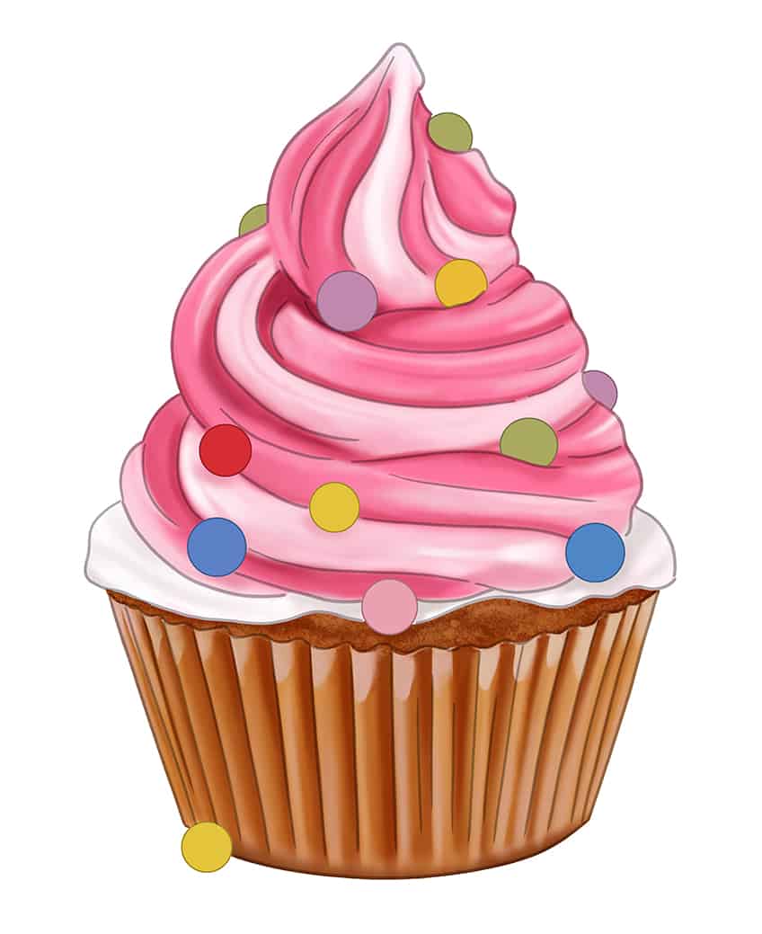 How To Draw A Cupcake Step By Step Easy