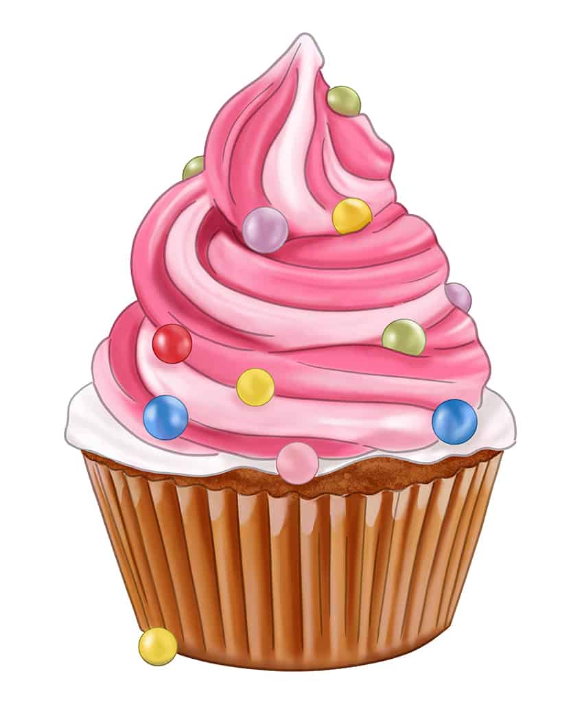 cupcake drawing 15