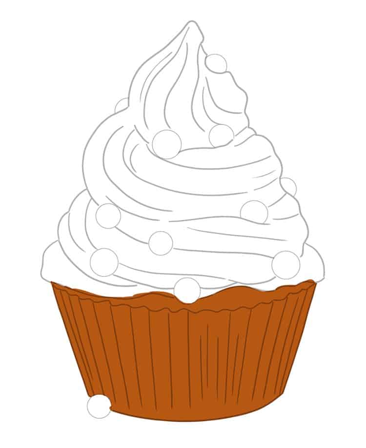 How to Draw a Cupcake A StepbyStep Easy Cupcake Drawing Tutorial