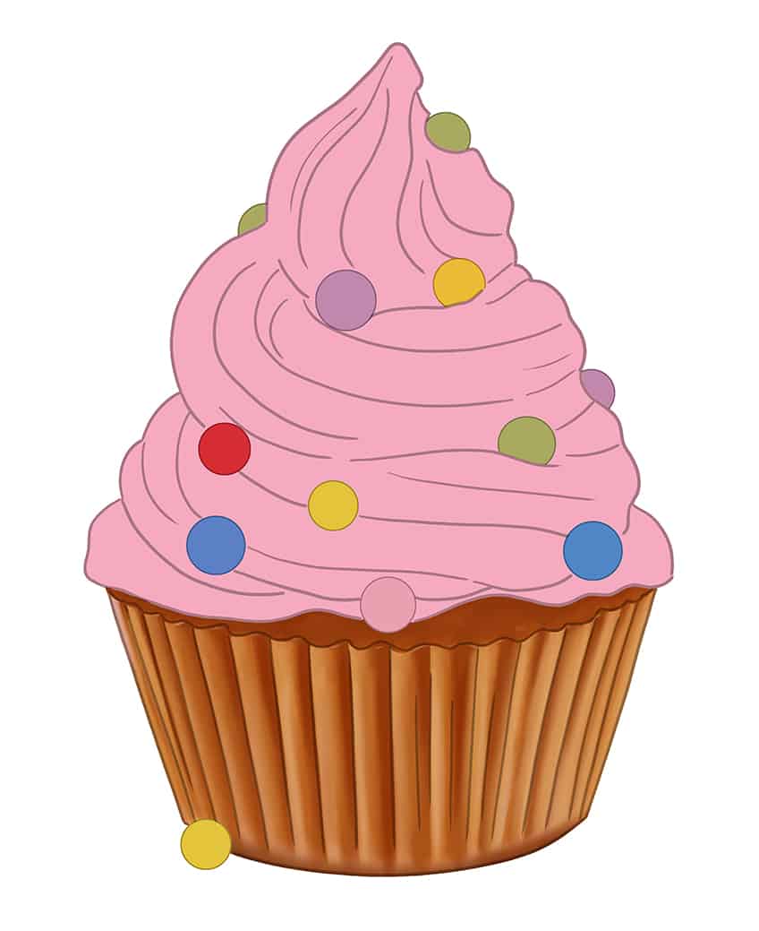 cupcake drawing 9