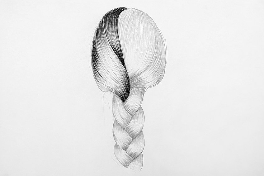 easy braid drawing 18