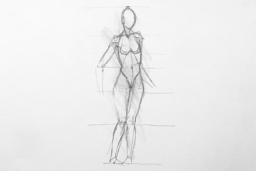 female body drawing 15b