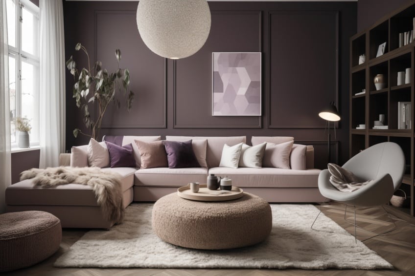 mauve mist interior design