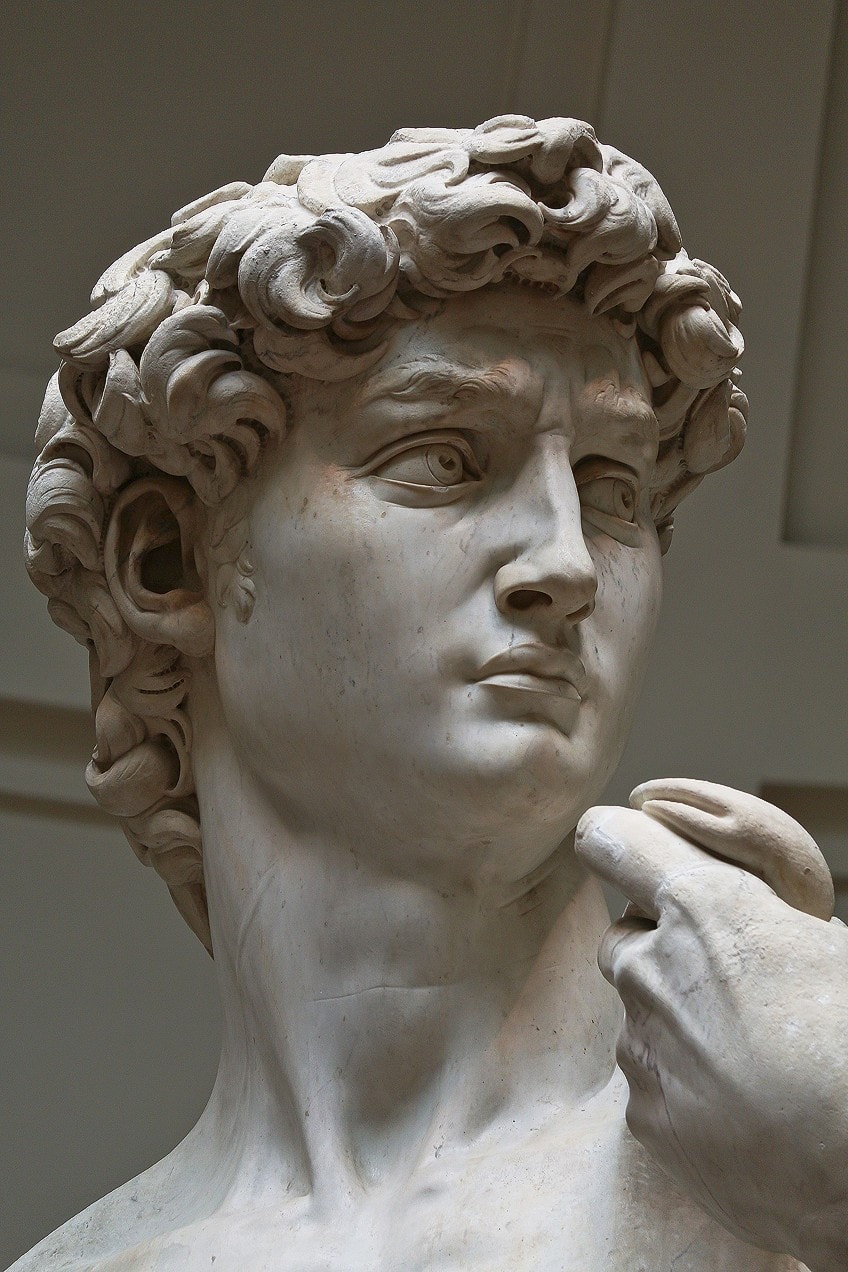 Detail of the Sculpture of David