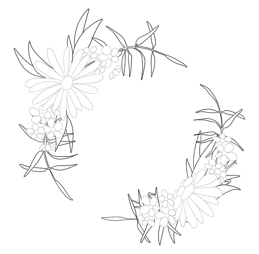 Floral Design Drawing 5