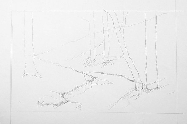 How to Draw a Forest - Step-by-Step Drawing Tutorial