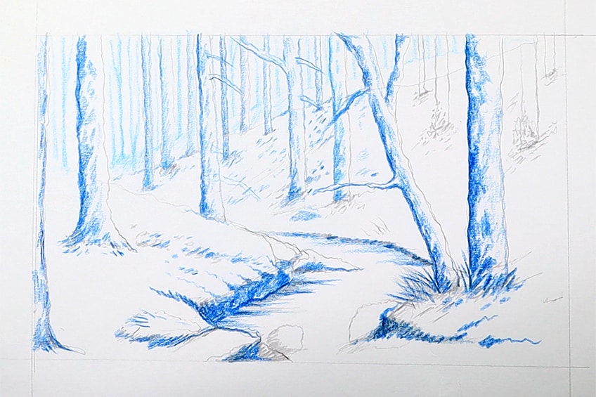 forest drawing 13