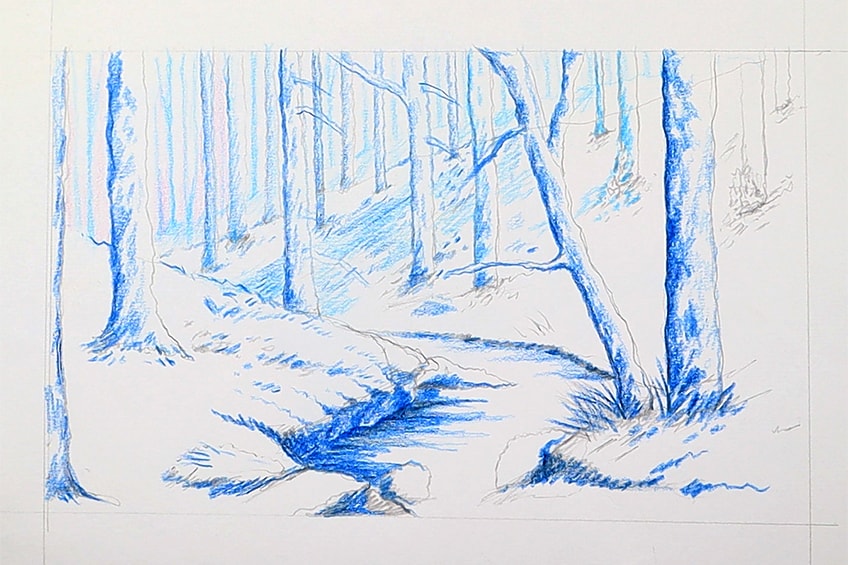 forest drawing 14