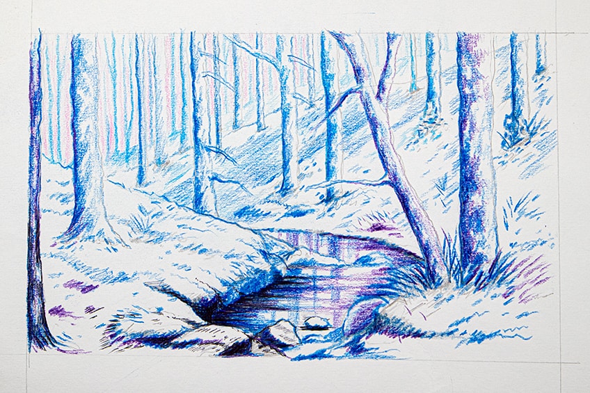 forest drawing 22