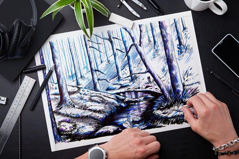 How to Draw a Forest – Step-by-Step Drawing Tutorial