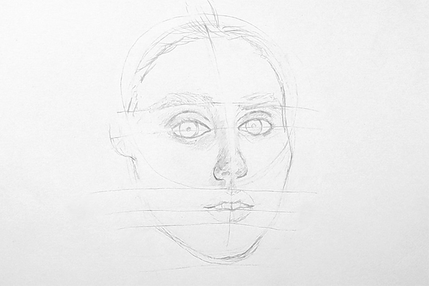 how to draw a girl face easy