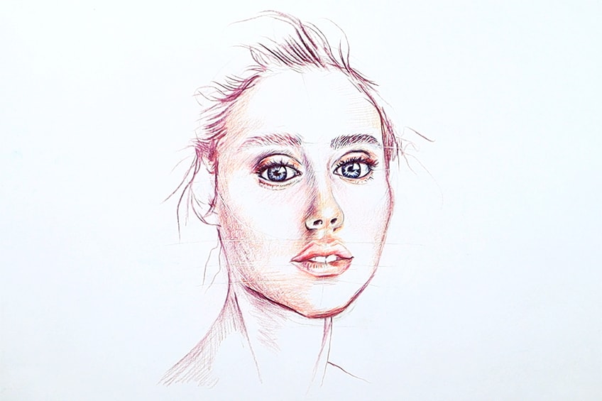 Girl Face Drawing - How To Draw A Girl Face Step By Step