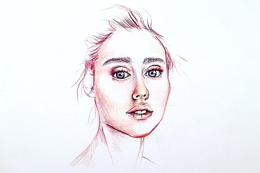 Girl Face Drawing - How To Draw A Girl Face Step By Step