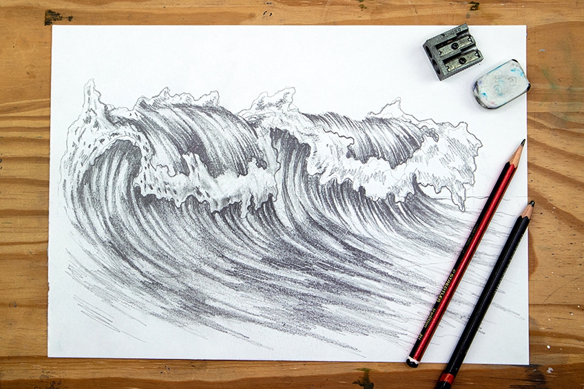 Waves Drawing Easy Wave Drawing Tutorial! Art in Context