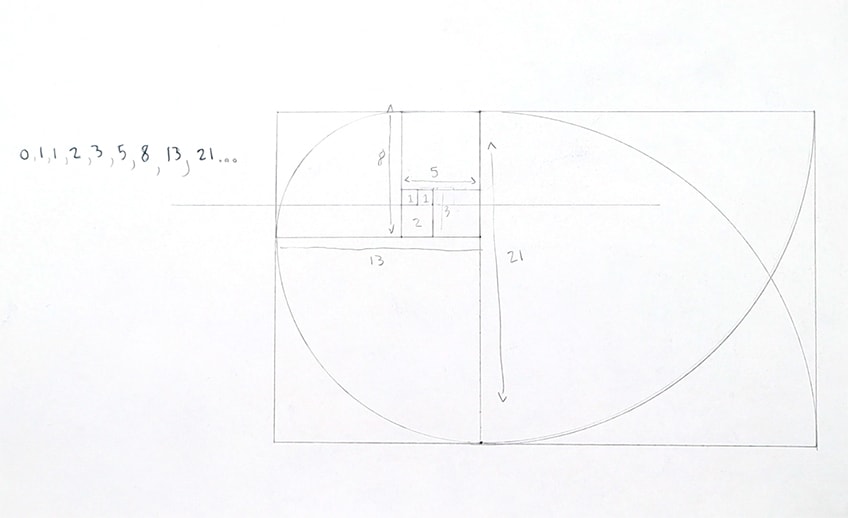 Golden ratio proportions, composition balance. Vector set of