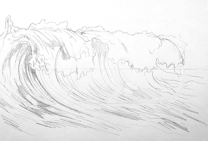 wave drawing 10