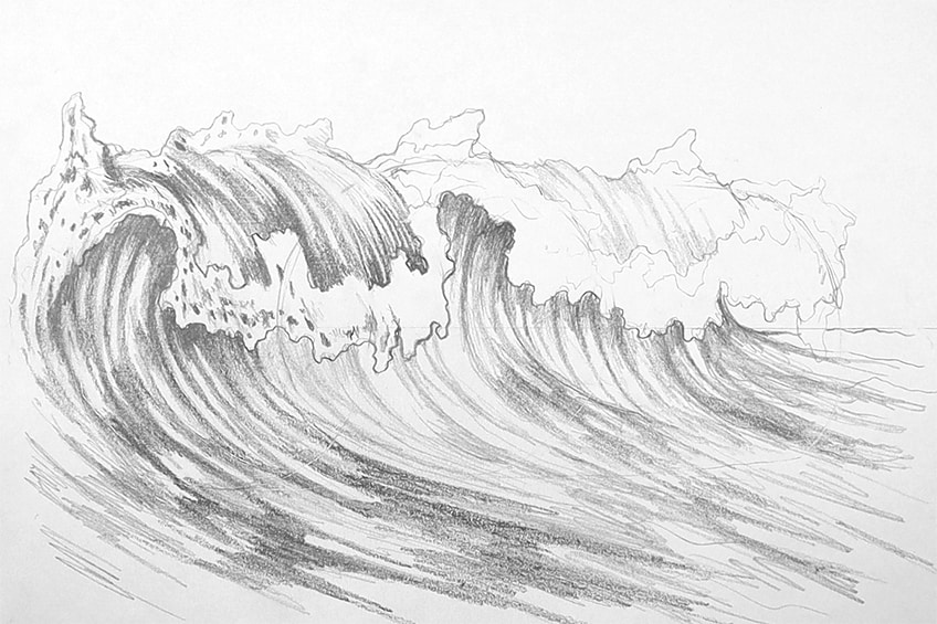 wave drawing 17