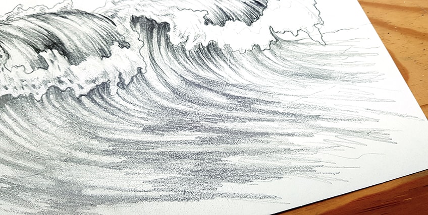 wave drawing 21