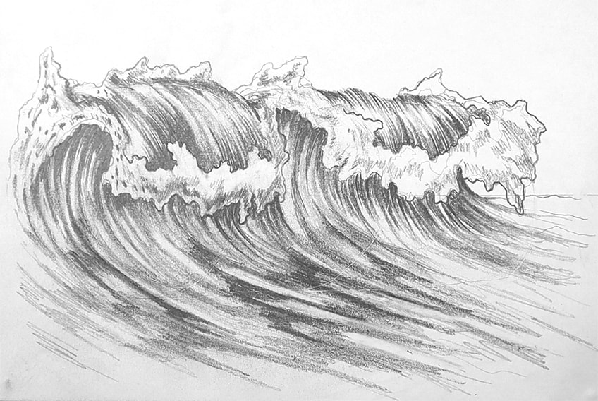 wave drawing 25