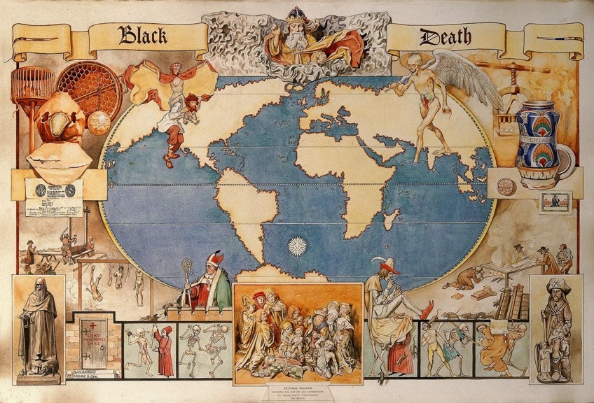 Black Death Art Map