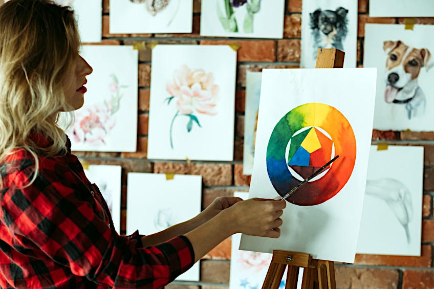 Color Wheel for Canvas Painting
