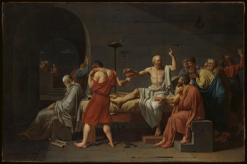 Death of Socrates Painting