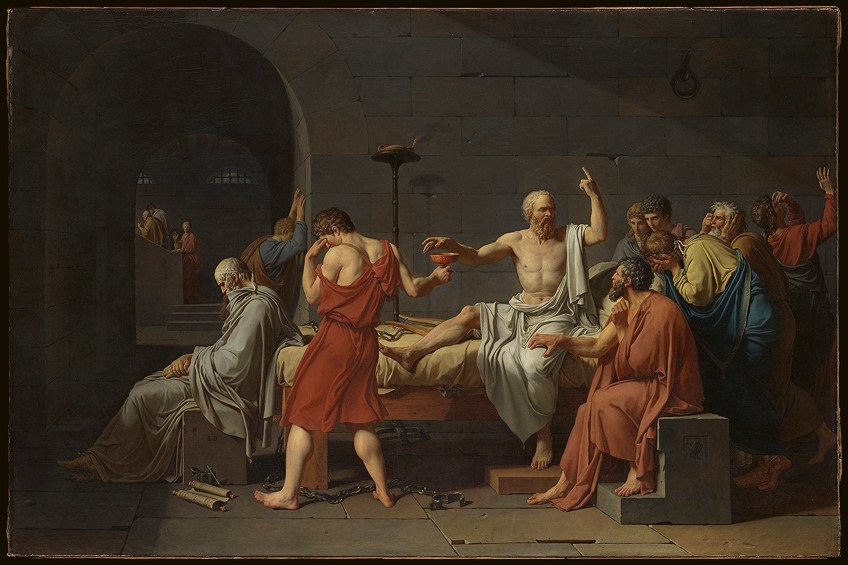 Death of Socrates by Jacques Louis David