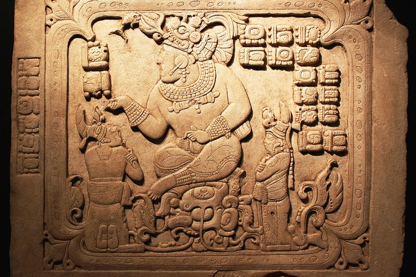 mayan pictures of people writing