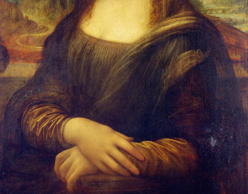 Mona Lisa Painting Close-Up