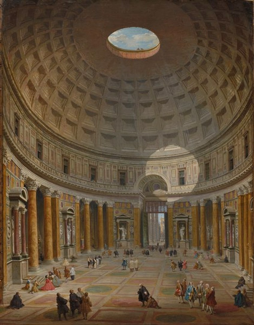 Pantheon Rome Painting