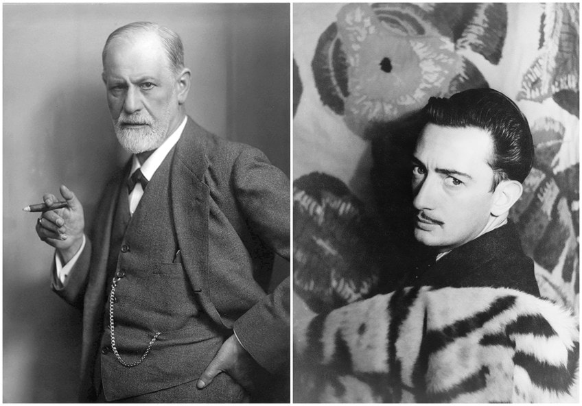 Salvador Dalí and Sigmund Freud
