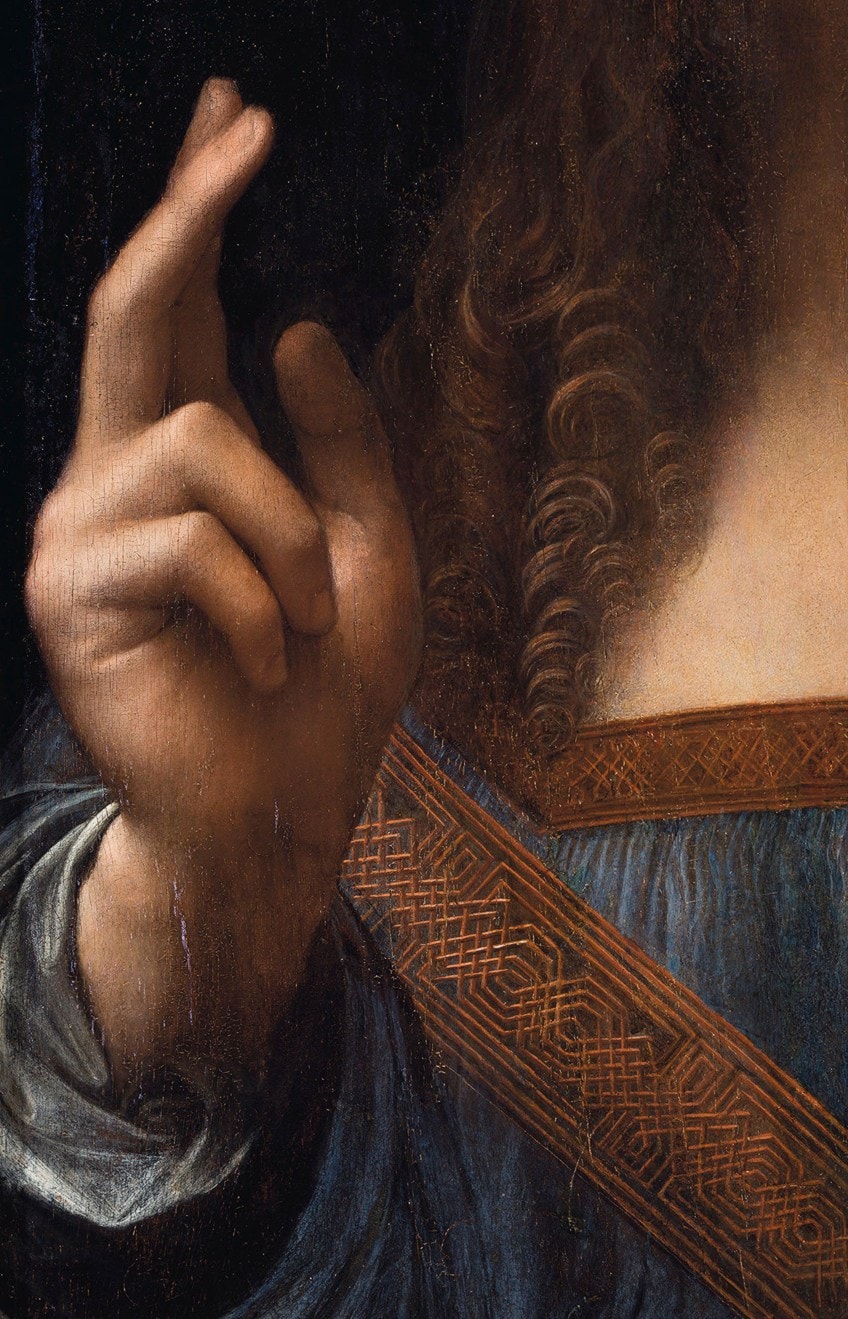 Salvator Mundi Painting Detail